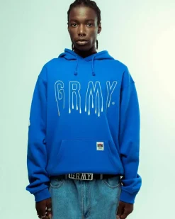 Grimey Sudadera Capucha Back At You Vintage - Royal Blue - Fw23 Flash Sale