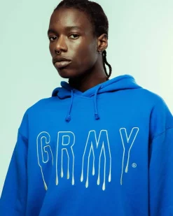 Grimey Sudadera Capucha Back At You Vintage - Royal Blue - Fw23 Flash Sale