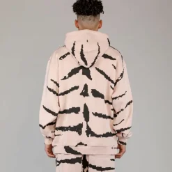 Grimey Sudadera Capucha Cloven Tongues All Over Print Vintage - Cream - Summer 23 Cheap
