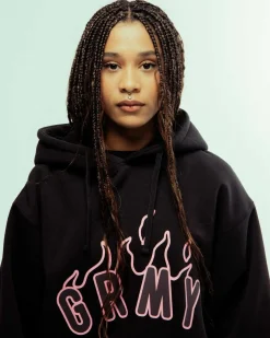 Grimey Sudadera Capucha Melted Stone Vintage - Black - Fw23 Best