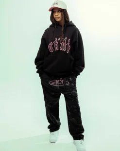 Grimey Sudadera Capucha Melted Stone Vintage - Black - Fw23 Best