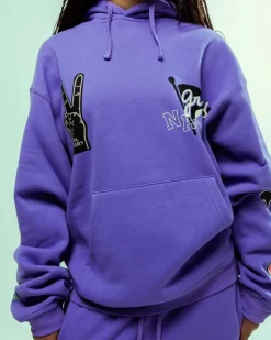 Grimey Sudadera Capucha Nablus Vintage - Purple - Fw23 Best