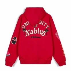 Grimey Sudadera Capucha Nablus Vintage - Dark Red - Fw23 Cheap