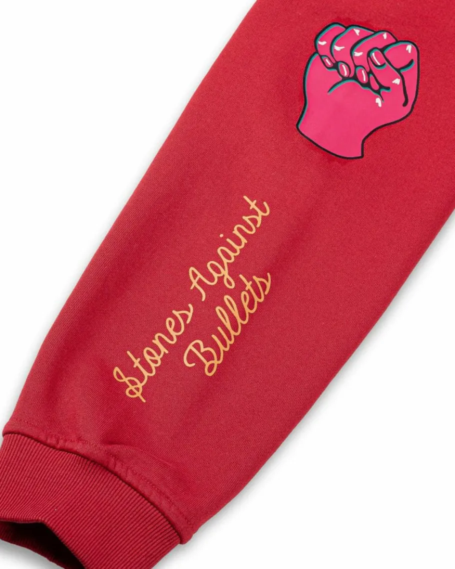 Grimey Sudadera Capucha Nablus Vintage - Dark Red - Fw23 Cheap
