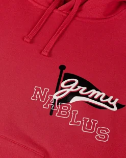 Grimey Sudadera Capucha Nablus Vintage - Dark Red - Fw23 Cheap