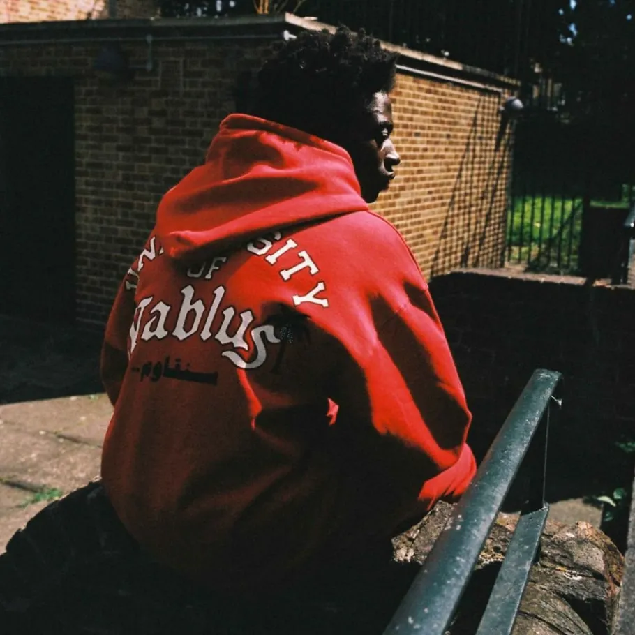 Grimey Sudadera Capucha Nablus Vintage - Dark Red - Fw23 Cheap