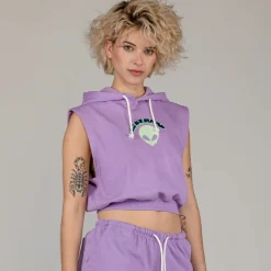 Grimey Sudadera Capucha Ufollow Girl - Lilac - Spring 23 Best Sale