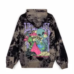 Grimey Sudadera Capucha Ufollow Bleached - Black - Spring 23 Best Sale