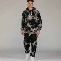 Grimey Sudadera Capucha Ufollow Bleached - Black - Spring 23 Best Sale