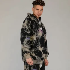 Grimey Sudadera Capucha Ufollow Bleached - Black - Spring 23 Best Sale