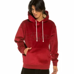 Grimey Sudadera "Aged Rum" Corduroy - Red - Winter 21 Fashion