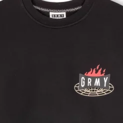 Grimey Sudadera Back At You Vintage Crewneck - Black - Fw23 Discount