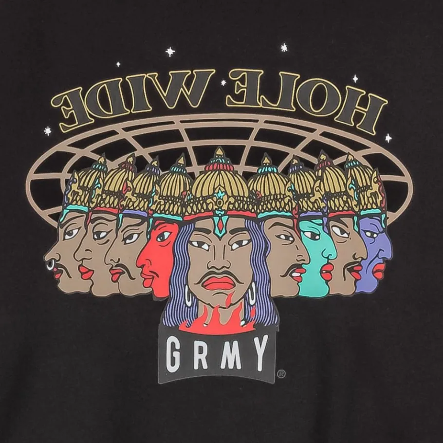 Grimey Sudadera Back At You Vintage Crewneck - Black - Fw23 Discount