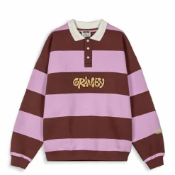 Grimey Sudadera Bloodsucker Stripes Polo - Brown - Ss24 New