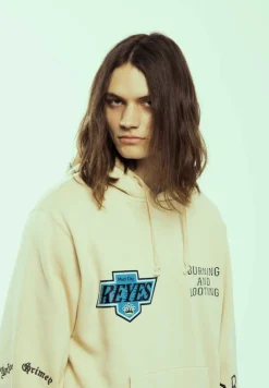 Grimey Sudadera Causing Panic Vintage - Cream - Ss24 Flash Sale