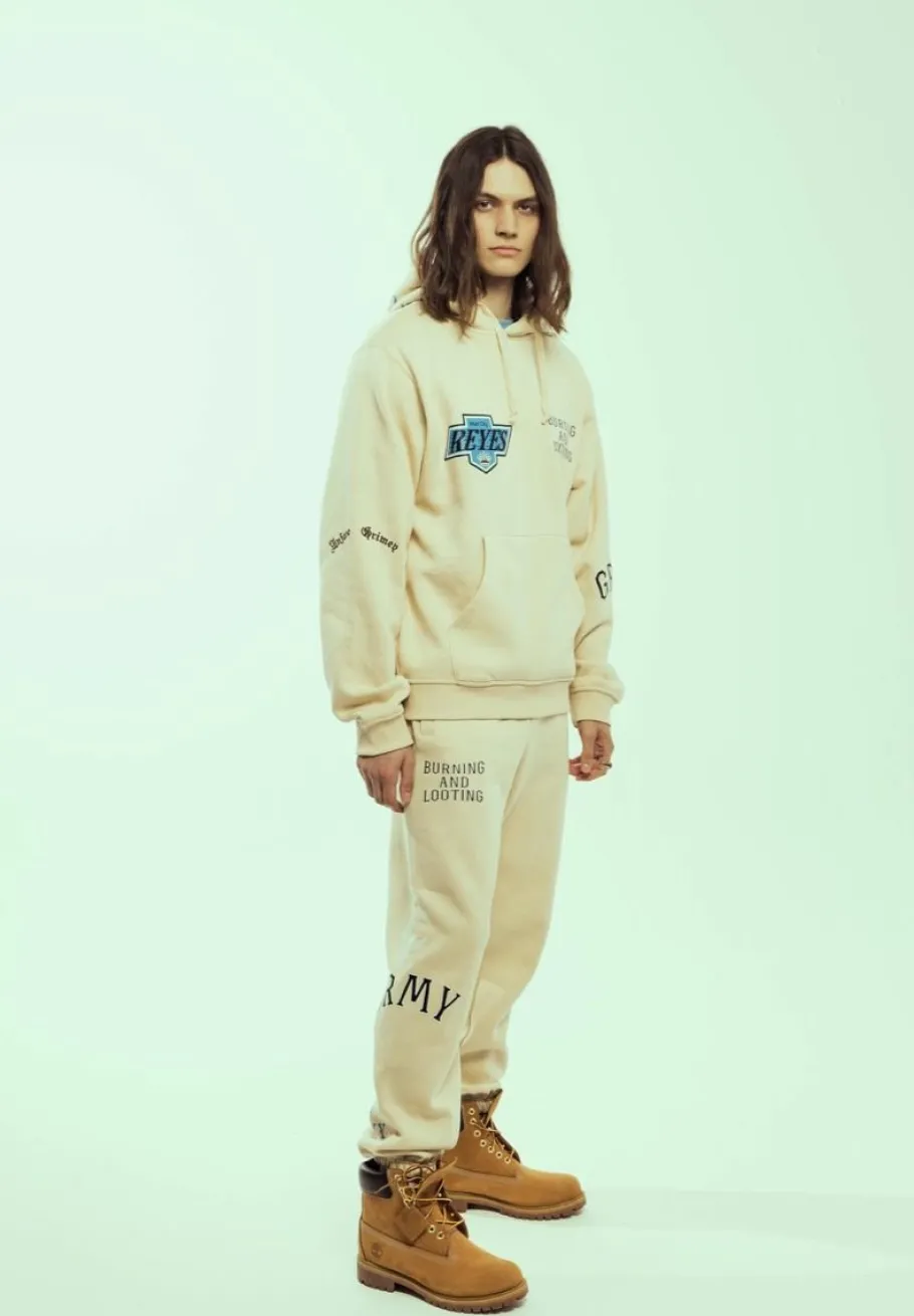 Grimey Sudadera Causing Panic Vintage - Cream - Ss24 Flash Sale