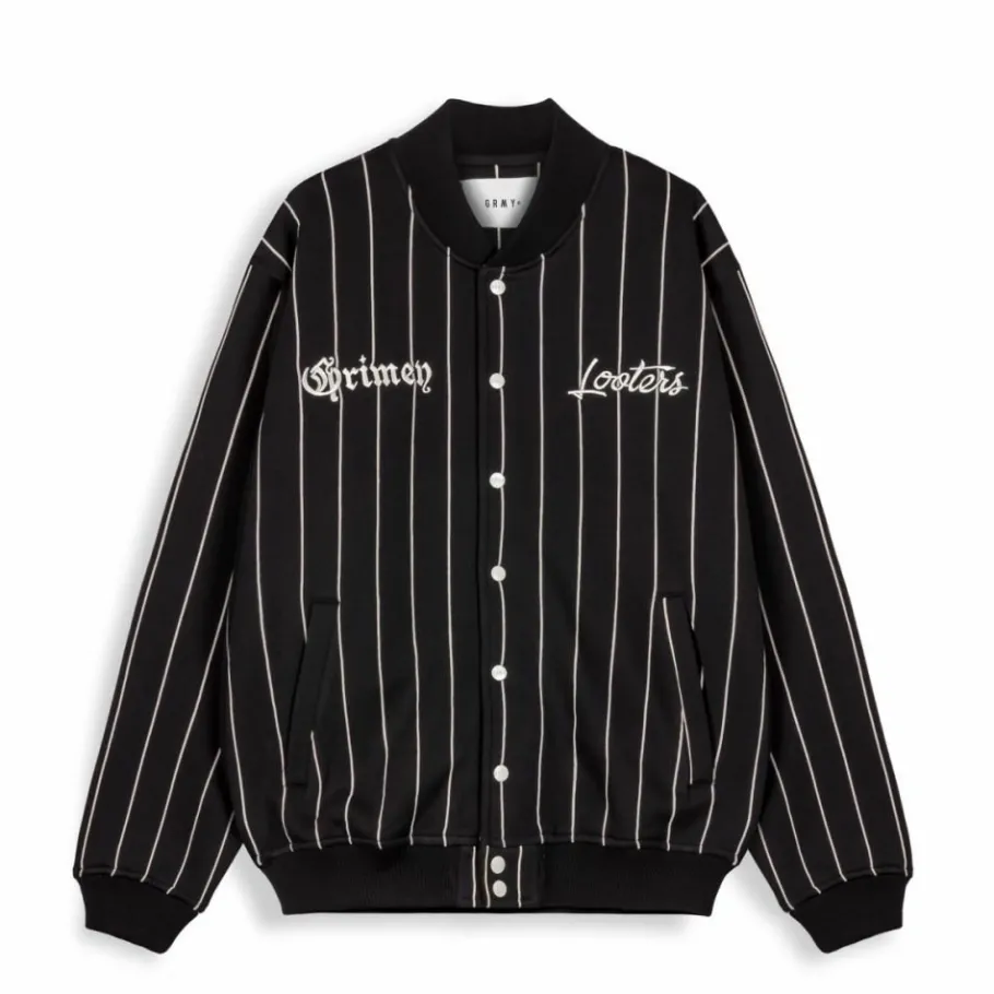 Grimey Sudadera Causing Panic Fleece Button - Black - Ss24 Sale