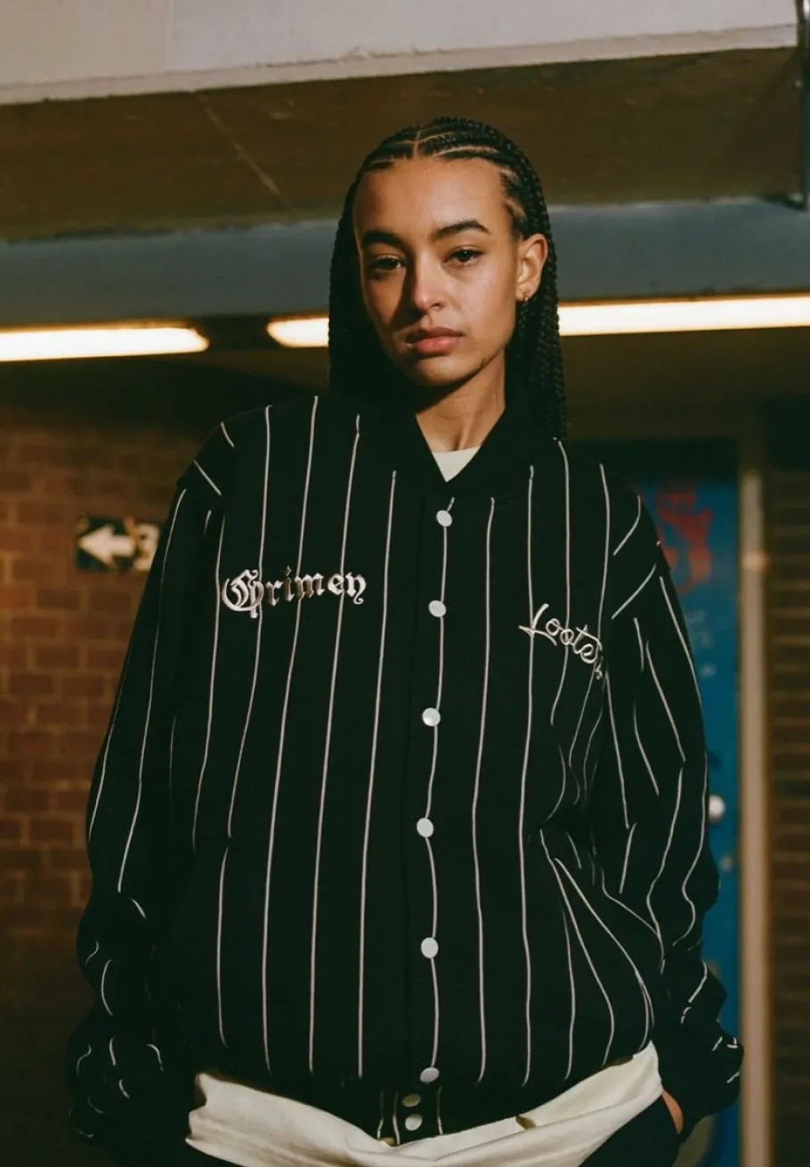 Grimey Sudadera Causing Panic Fleece Button - Black - Ss24 Sale