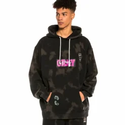 Grimey Sudadera "Day Dreamer" Hoodie - Bleached Black - Spring 22 Cheap