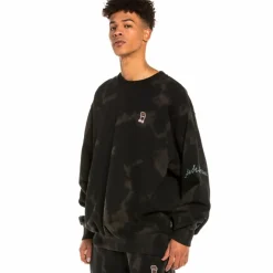 Grimey Sudadera Day Dreamer Crewneck Bleached Black - Spring 22 Cheap