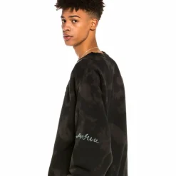 Grimey Sudadera Day Dreamer Crewneck Bleached Black - Spring 22 Cheap