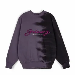 Grimey Sudadera "Dust Storm" Tie & Dye Crewneck - Black - Fall 22 Flash Sale