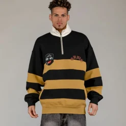 Grimey Sudadera Fire Route High Neck - Black - Spring 23 Cheap