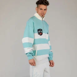 Grimey Sudadera Fire Route High Neck - Blue - Spring 23 Cheap