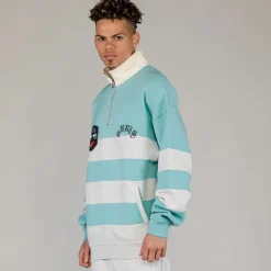 Grimey Sudadera Fire Route High Neck - Blue - Spring 23 Cheap
