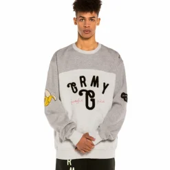 Grimey Sudadera "Jungle Punch" Bicolor Crewneck - Sport Grey - Spring 22 Best Sale