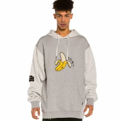 Grimey Sudadera "Jungle Punch Banana" Hoodie - Sport Grey - Spring 22 Cheap