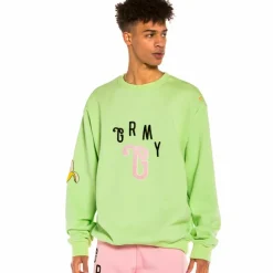 Grimey Sudadera "Jungle Punch" Crewneck - Green - Spring 22 Discount