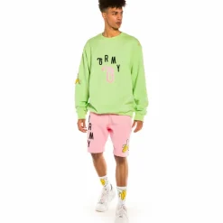 Grimey Sudadera "Jungle Punch" Crewneck - Green - Spring 22 Discount