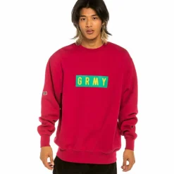 Grimey Sudadera "Les Memories" Crewneck - Red - Winter 21 Cheap