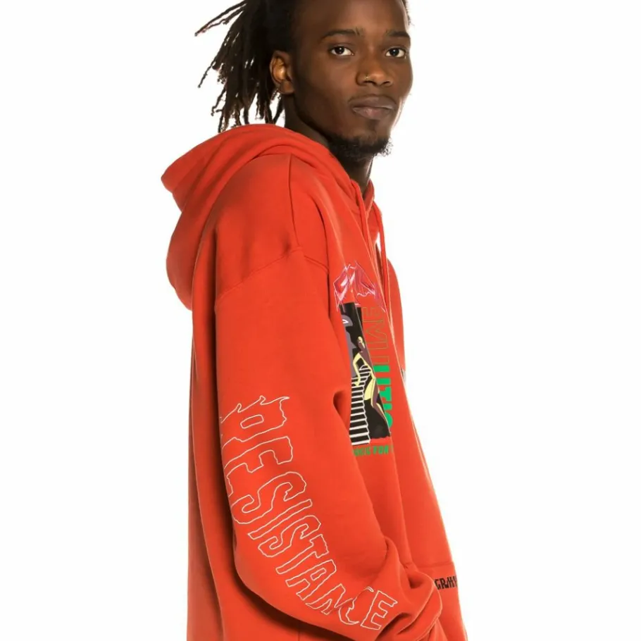 Grimey Sudadera "Liveution Magic 4 Resistance" Hoodie - Red - Spring 21 Fashion