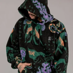 Grimey Sudadera Lost Boys All Over Sherpa Hoodie - Black - Winter 22 Cheap