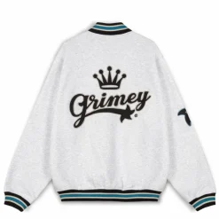 Grimey Sudadera Madrid Fleece Button Heavyweight - Sport Grey - Fw23 Discount