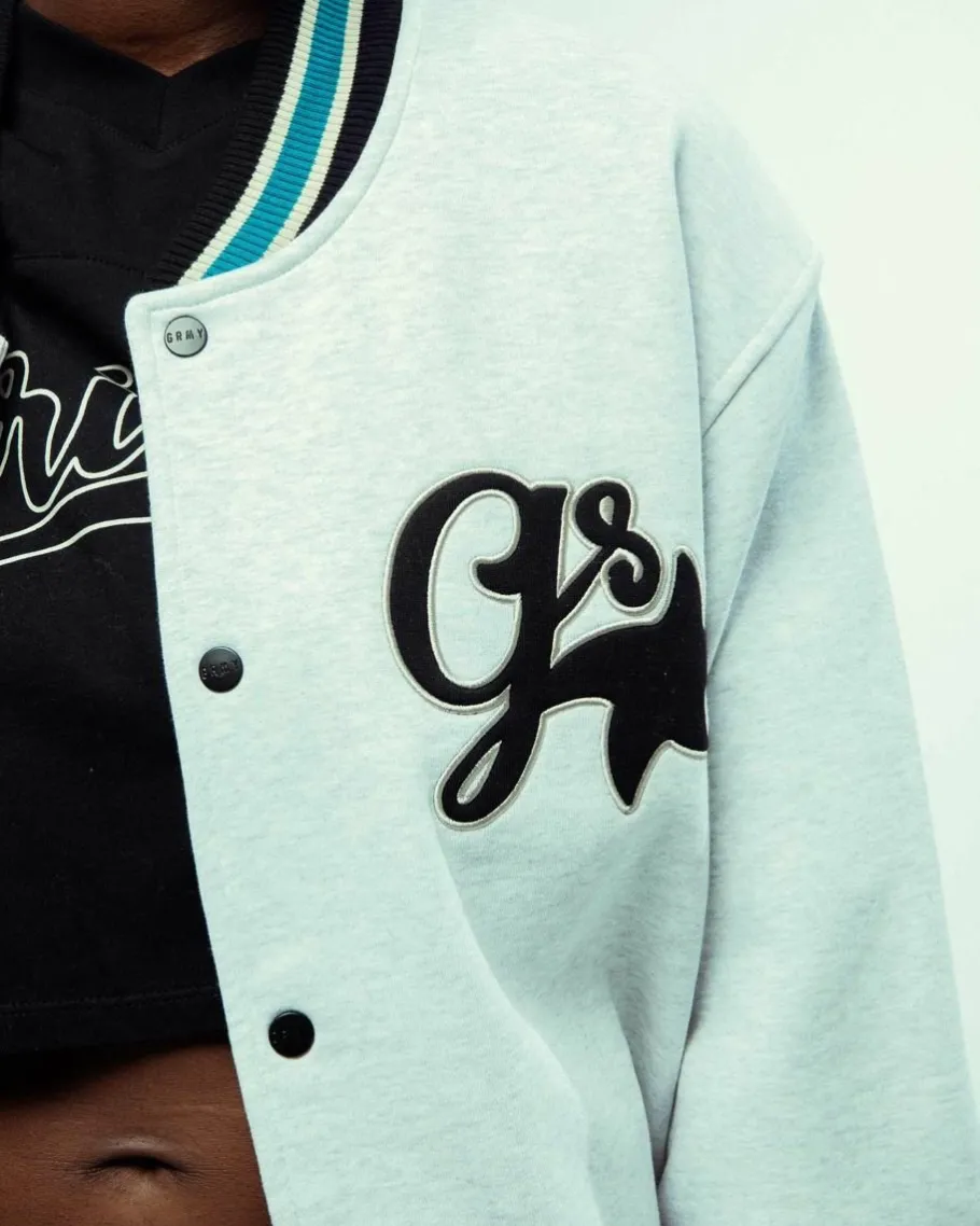 Grimey Sudadera Madrid Fleece Button Heavyweight - Sport Grey - Fw23 Discount