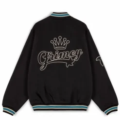 Grimey Sudadera Madrid Fleece Button Heavyweight - Black - Fw23 Fashion