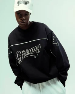 Grimey Sudadera Madrid Heavyweight Vintage - Black - Fw23 Store