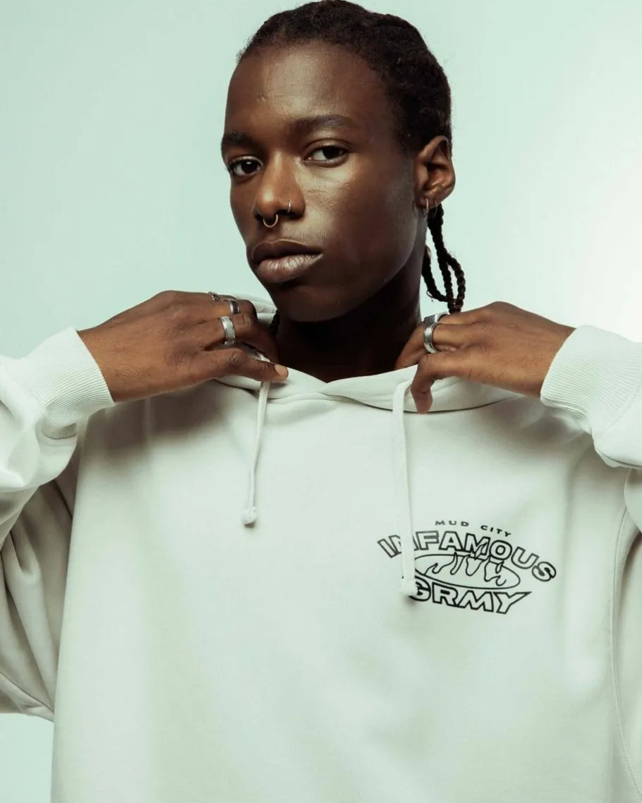 Grimey Sudadera Madrid The Connoisseur Heavyweight - White - Fw23 Flash Sale