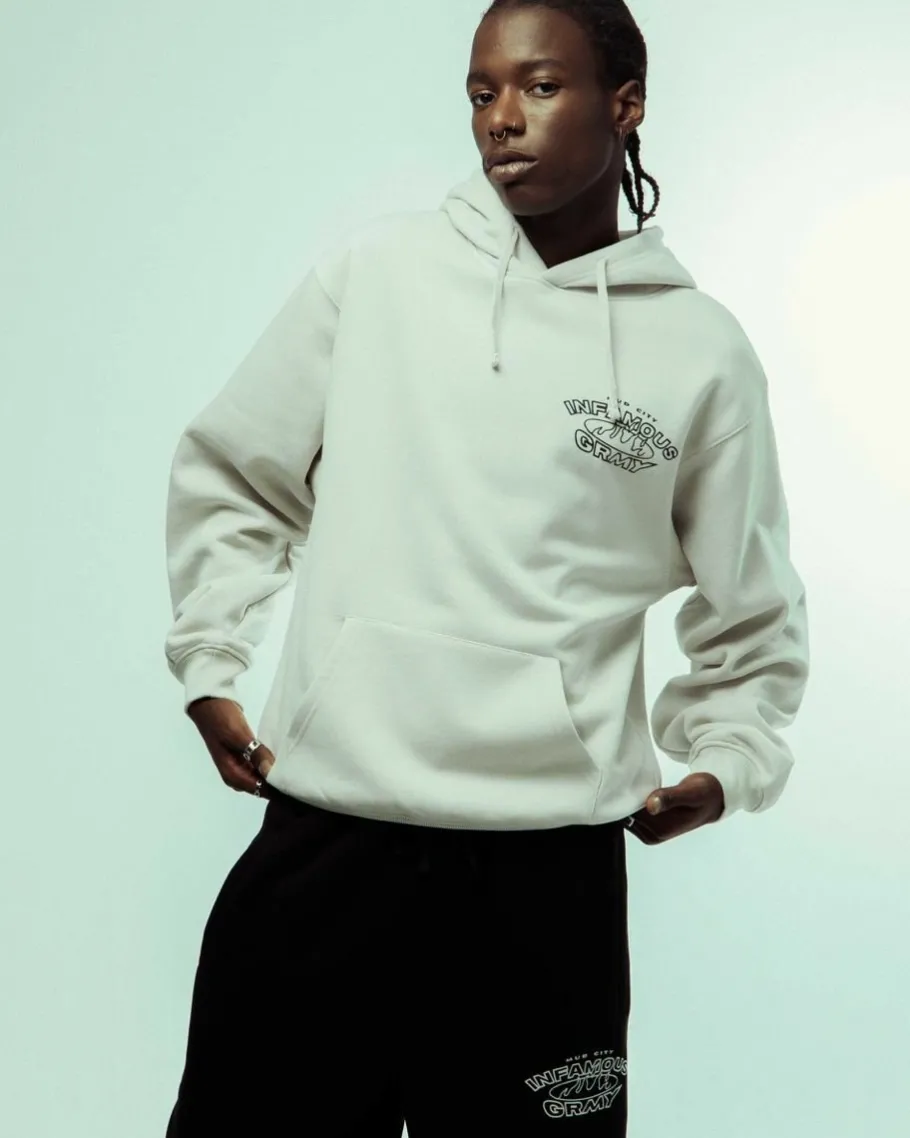 Grimey Sudadera Madrid The Connoisseur Heavyweight - White - Fw23 Flash Sale