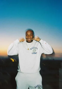 Grimey Sudadera Mighty Harmonist Nautica X Grmy - Sport Grey - Ss24 Store