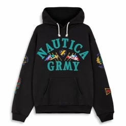 Grimey Sudadera Mighty Harmonist Nautica X Grmy - Black - Ss24 Fashion
