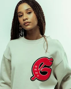 Grimey Sudadera Nablus Vintage - White - Fw23 Cheap