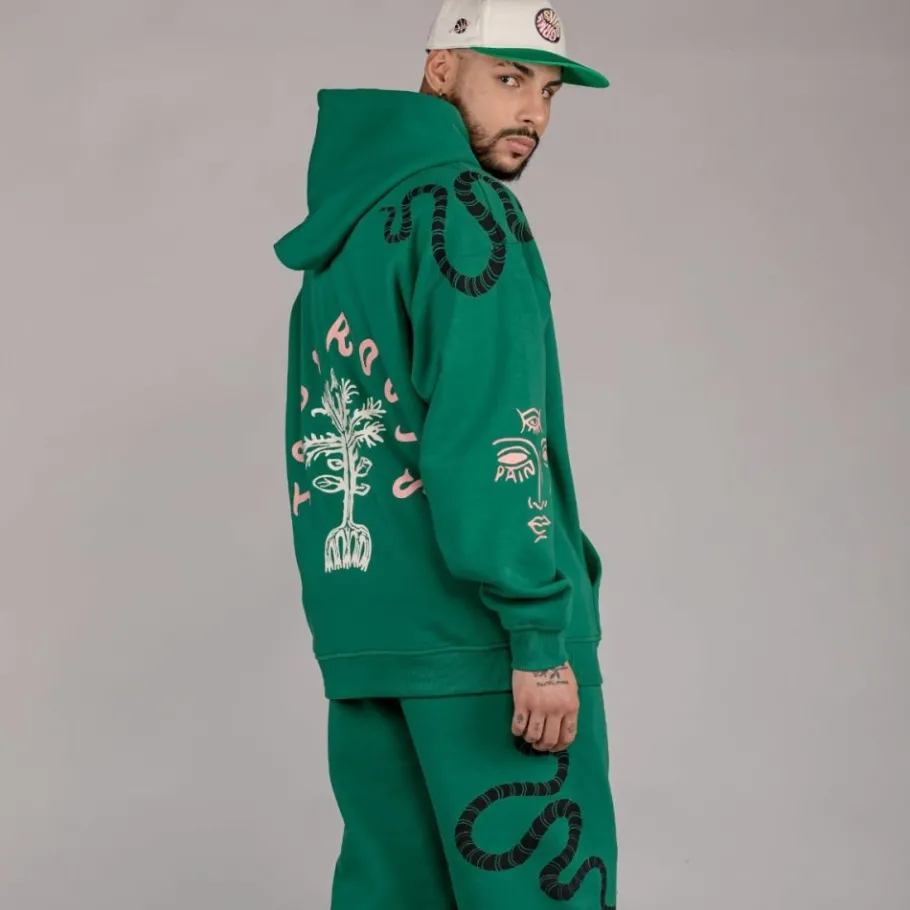 Grimey Sudadera "Snipes X True Roots" Hoodie - Green - Fall 22 Best Sale