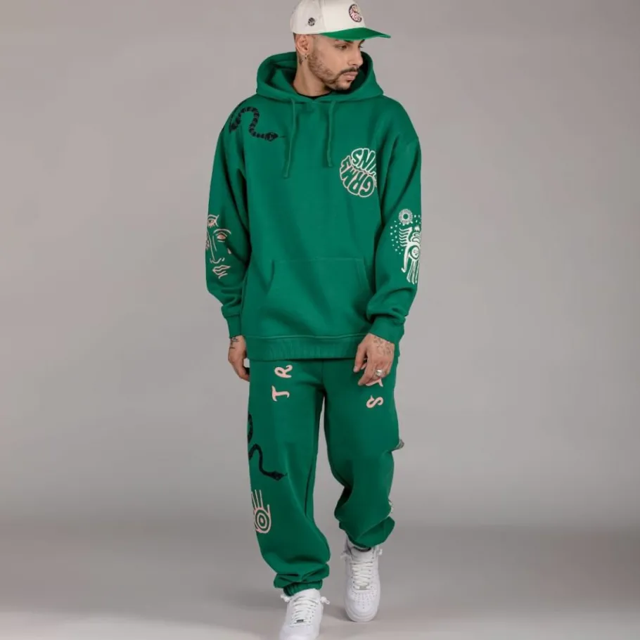 Grimey Sudadera "Snipes X True Roots" Hoodie - Green - Fall 22 Best Sale