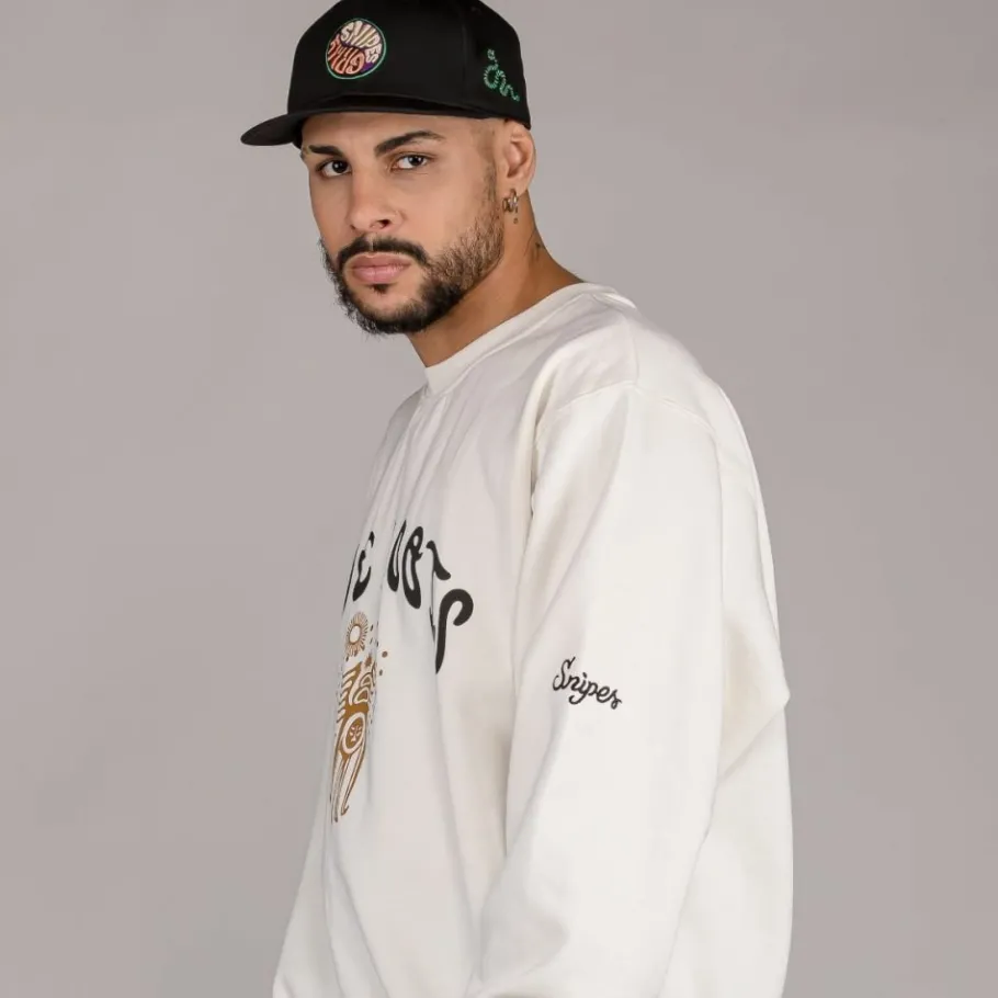 Grimey Sudadera "Snipes X True Roots" Crewneck - White - Fall 22 Cheap
