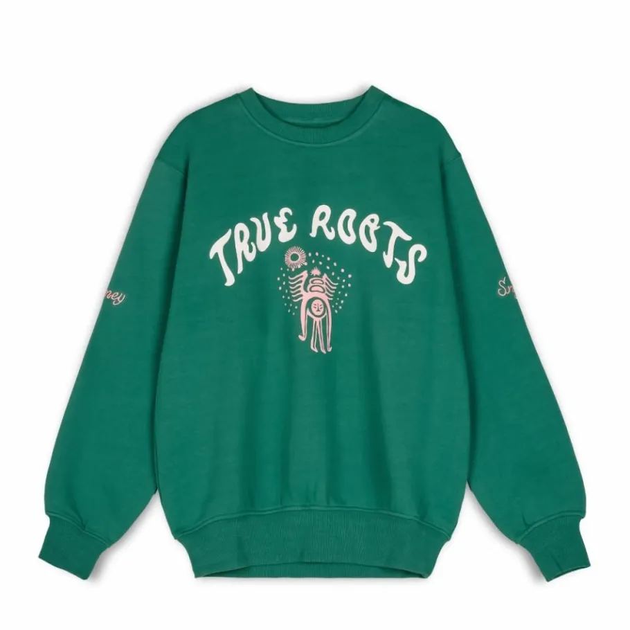 Grimey Sudadera "Snipes X True Roots" Crewneck - Green - Fall 22 Fashion