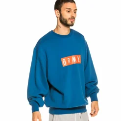 Grimey Sudadera Steez Crewneck Fw20 Blue Hot